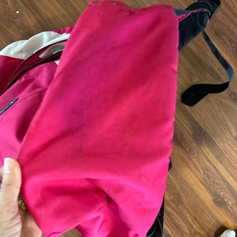 Jansport pink white black large backpack multi pocket